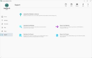 Optimize and Export Website User Interface of Website X5 - Website Builder For Beginners