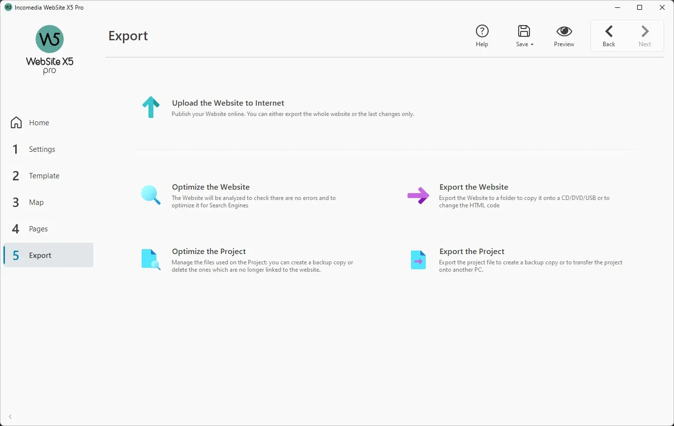 <b>Optimize and Export Website</b>