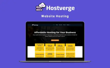 Hostverge webiste hosting feature image