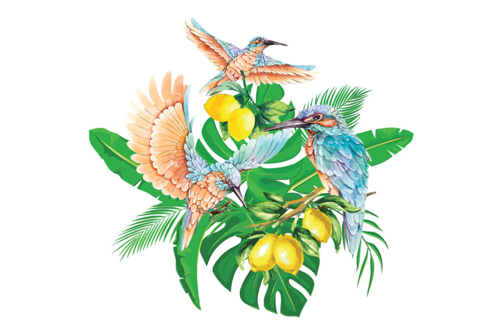 Kingfisher-watercolor-Illustration