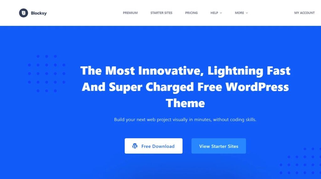 Blocksy WordPress theme to create responsive websites