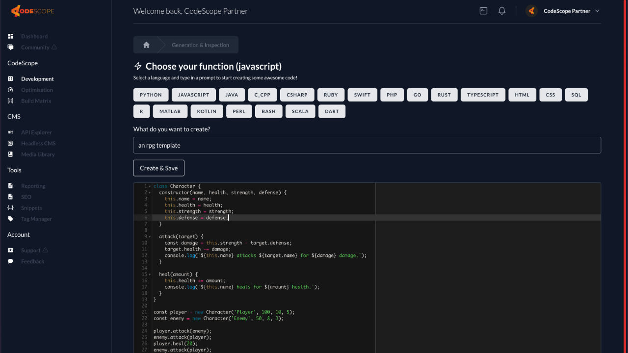 CodeScope helps you in development User Interface of this AI App Builder, app localisation, CodeScope, multi-language support