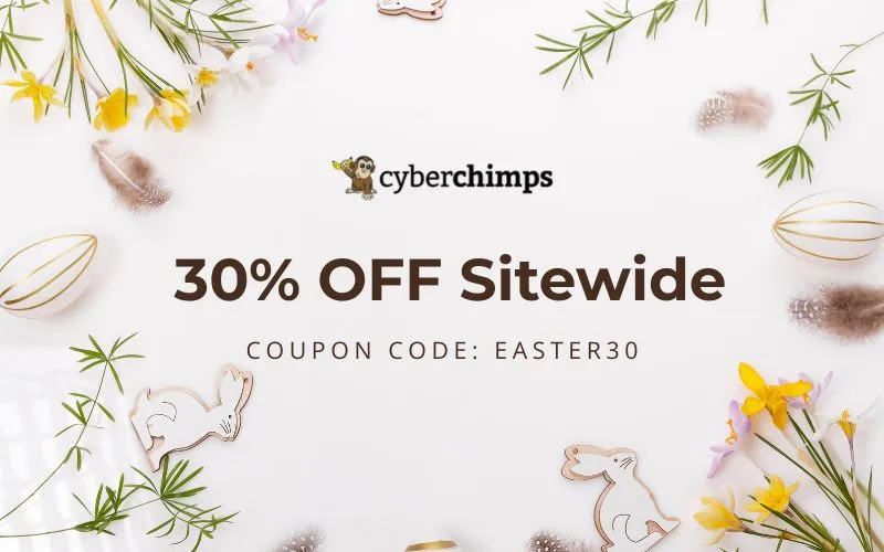 Cyberchimps Easter Sale Blog Banner