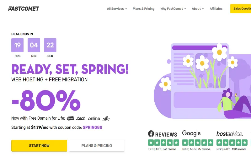 FastComet Easter Sale Banner