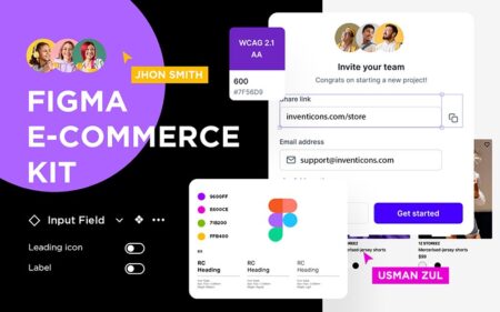 Figma E-Commerce UI Kit Instant Download Feature Image