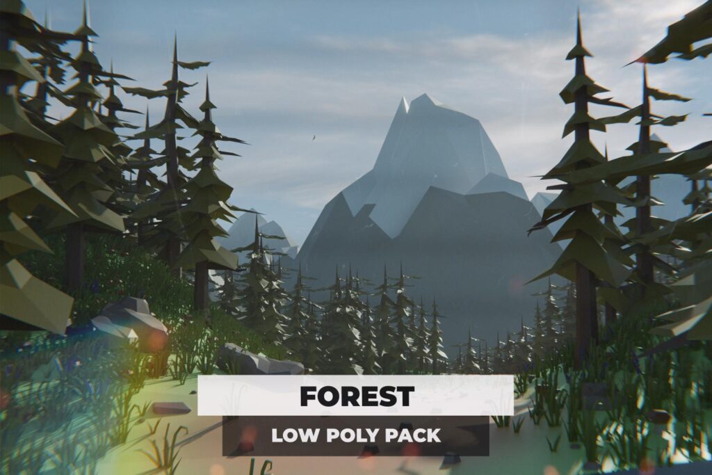 Forest Low poly pack available in Low poly - game dev assets