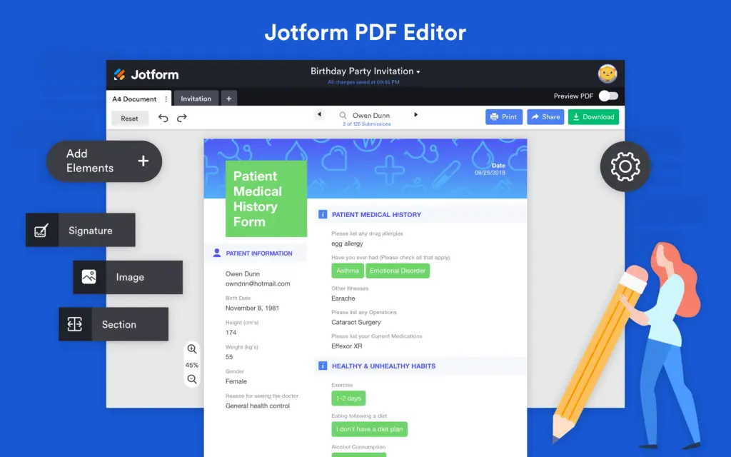 Jotform PDF Editor