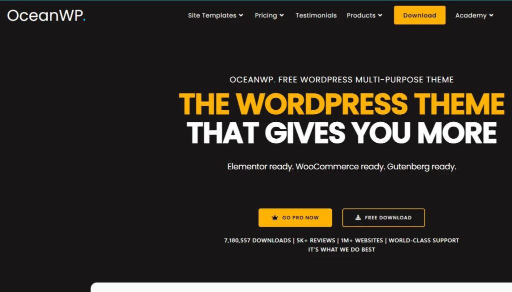 OceanWP WordPress Theme Feature Image