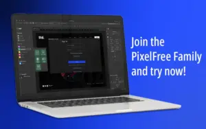 Pixel free low code website builder User interface - convert figma to html
