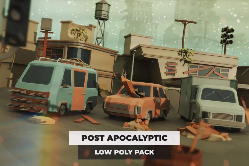 Post Apocalyptic game dev assets