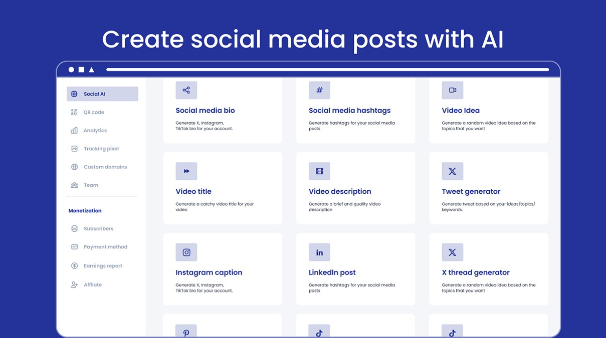 Create Social Media Post With AI Pushbio