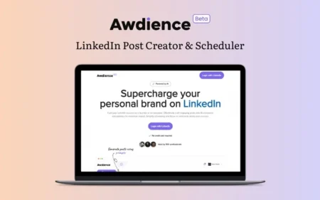 Awdience LinkedIn Post Creator & Scheduler Annual Plan Feature Image