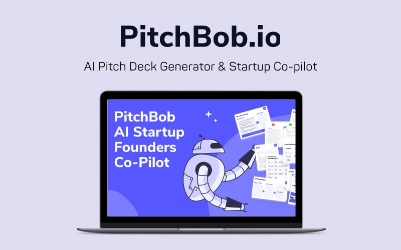 Feature image of PitchBob - AI Pitch Deck Generator and Founders Co-pilot