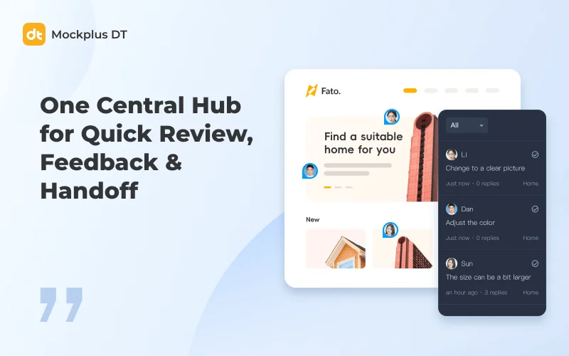 Quick review and feedback Feature Of Mockplus User Interface Creator