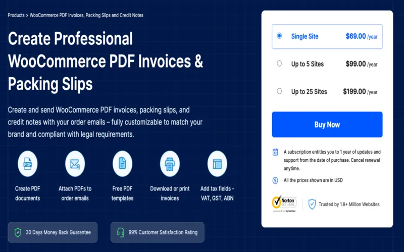 WooCommerce PDF Invoices & Packing Slips