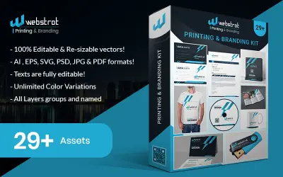 Webstrot printable branding template