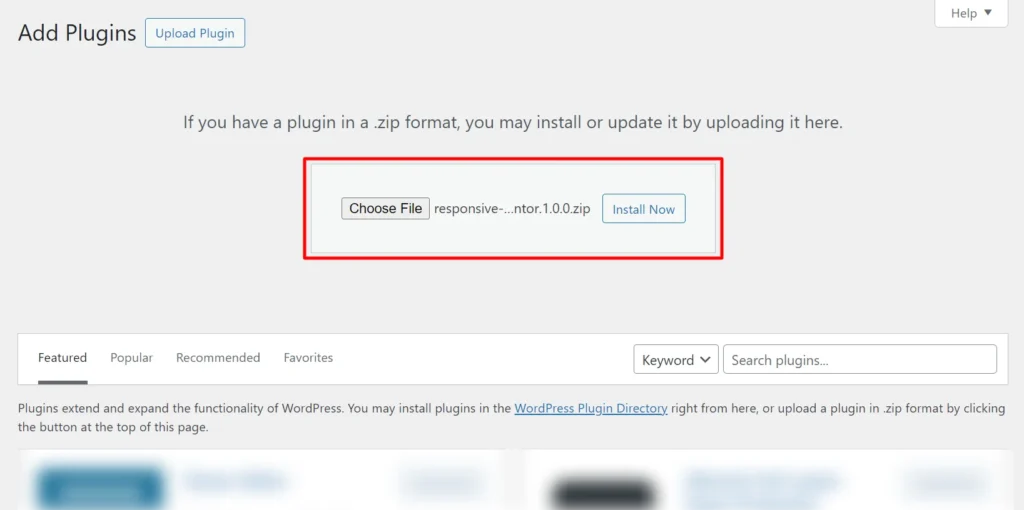 Install the plugin