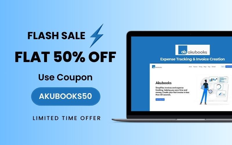 Akubooks 50% OFF flash sale promotion