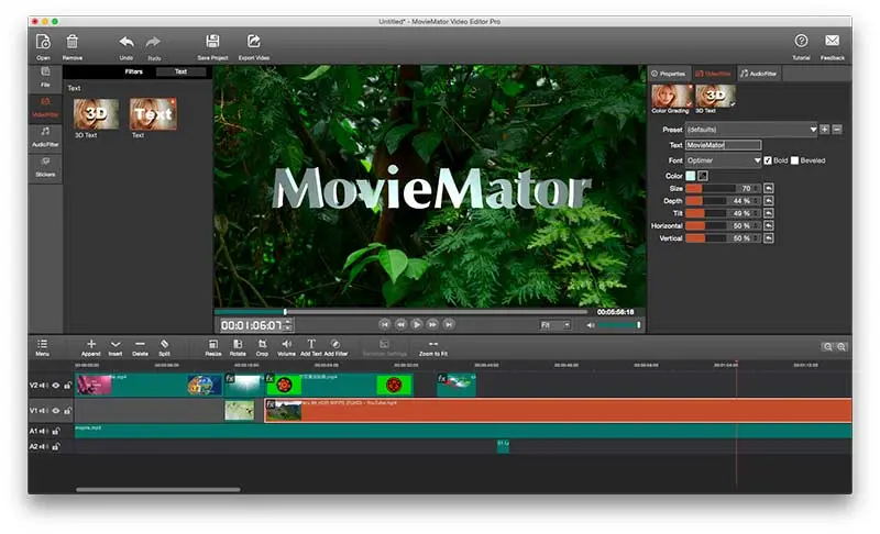 Add animated text or titles to your videos -best video editor