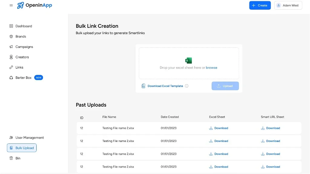 Bulk Link Generator