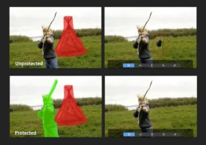 before and after picture after using remove object from photos