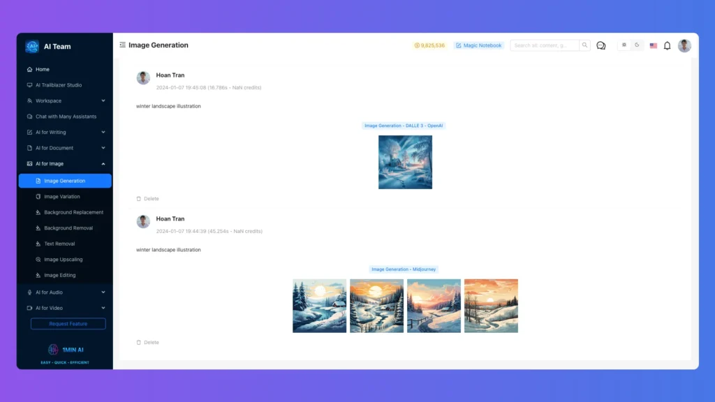 Image generation preview. best all in one ai app