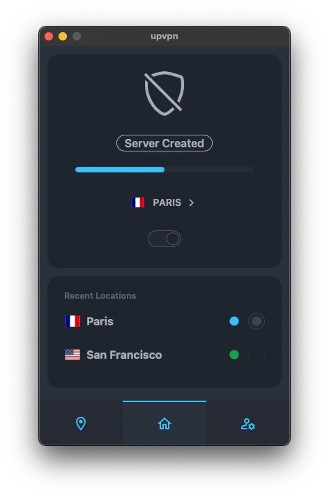 UpVPN UI