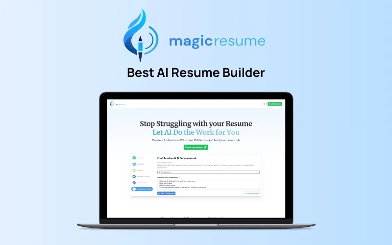 Preview Of MagicResume - Best AI Resume Builder