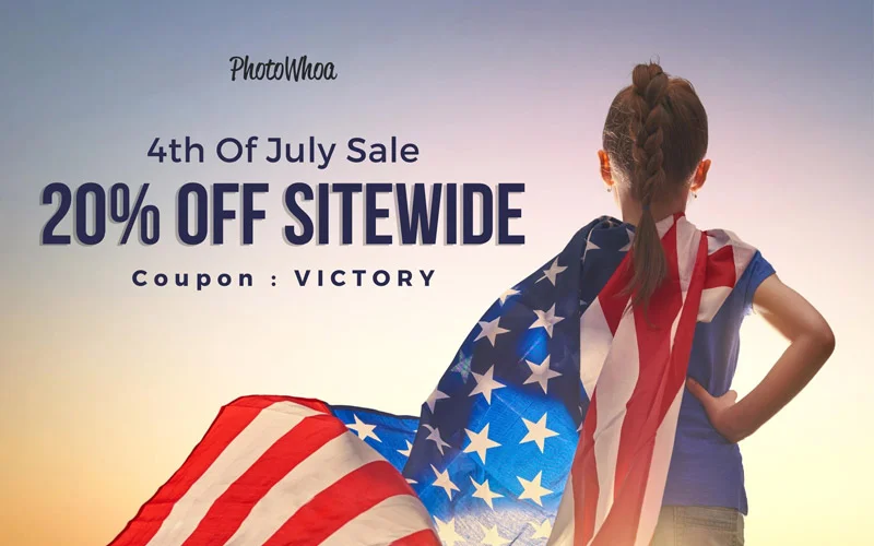 Photowhoa 4th of July Sale Banner