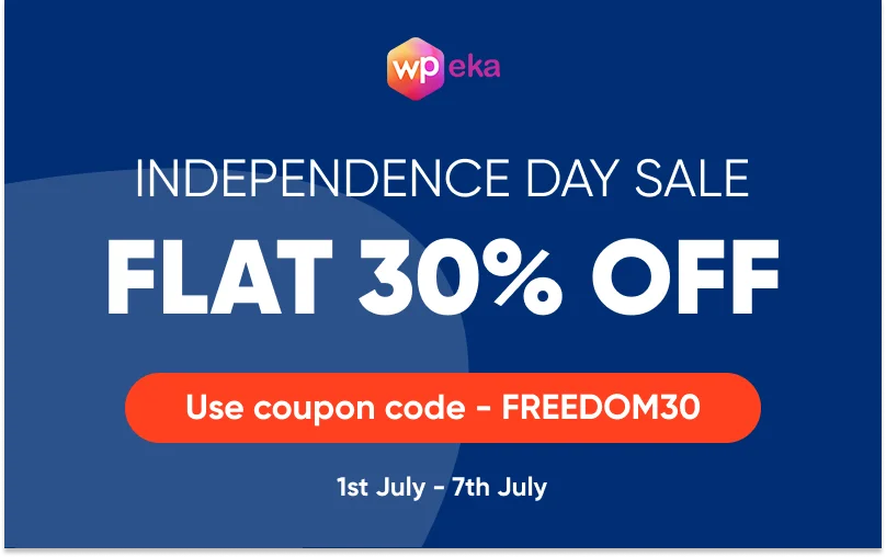 WPeka Independence Day Sale Banner
