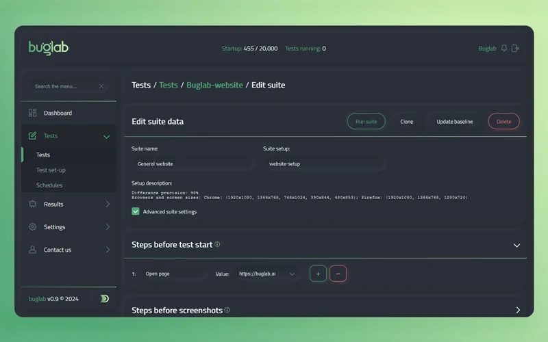 Buglab - UI/UX Testing Tool Suite