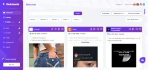 Discover campaign ads with Quickads - AI Ad Generator Tool preview