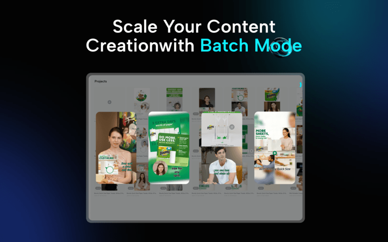 Content scaling with batch Batch Mode