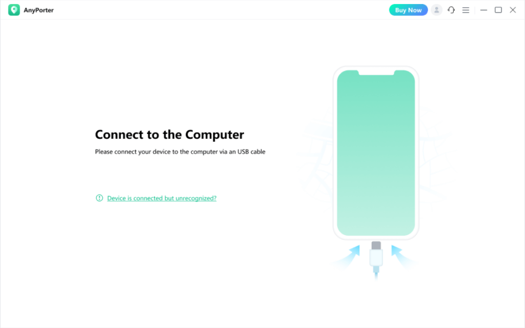 AWZ anyporter location spoofer decvice connections to the computer