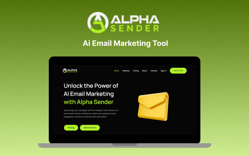 AlphaSender Ai Email Marketing Tool feature image
