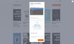 Chapterize AI Summary Generator - Upload document feature