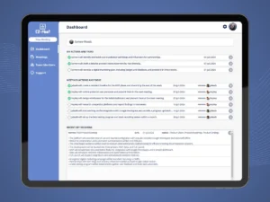 EZ-Meet Dashboard User Interface