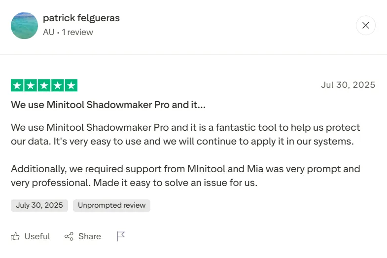 Minitool Shadowmaker Review