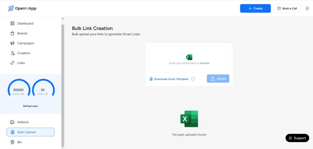 Bulk Upload Documents Features