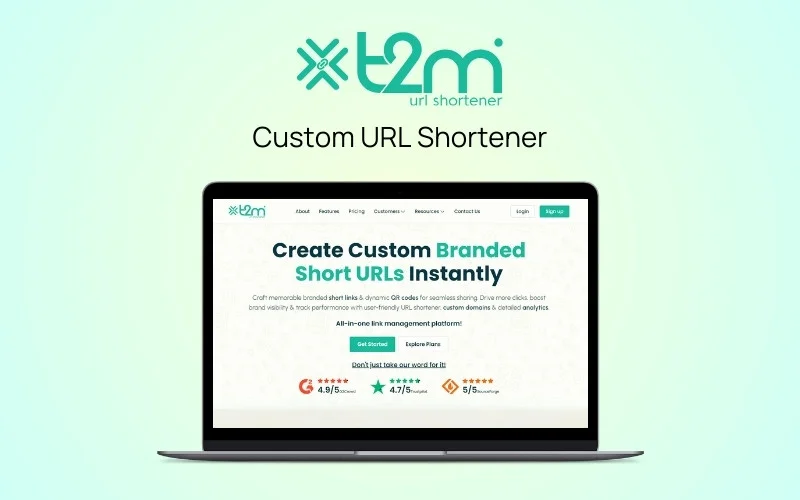 T2M - Custom URL Shortener Feature Image Annual Deal