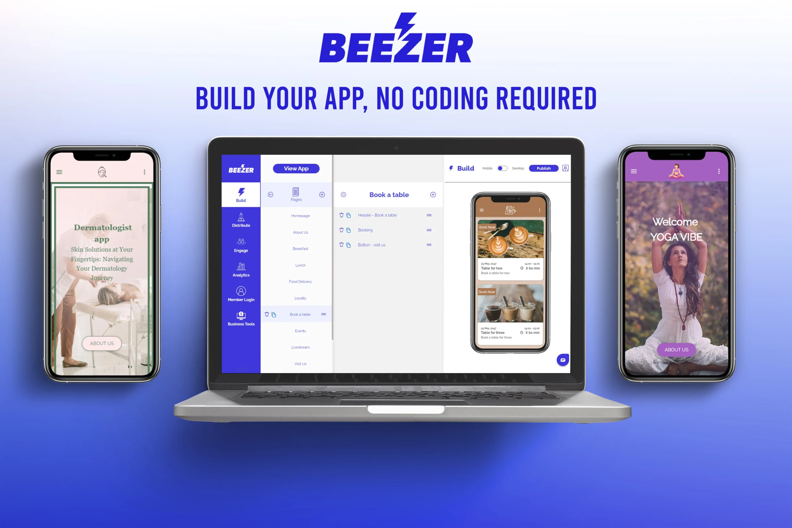 Beezer - Build your app, no coding required