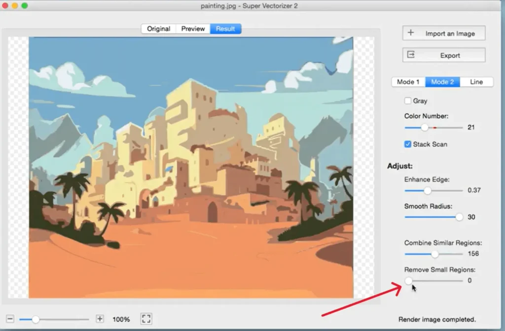 Super Vectorizer pro - Photo Vectorizer software Mode 2 UI