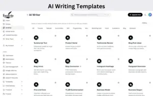 create content faster with ready to use templates using forewrite ai content creation tool