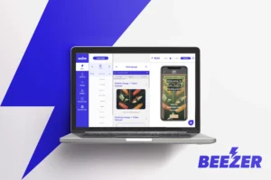 Beezer Sushi app centered feature of no code app builder