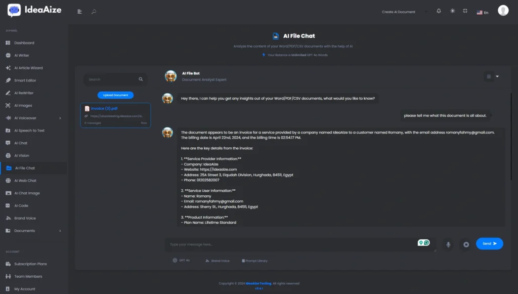 <b> AI File-Chat</b>