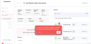 Admin Panel of PartnerPlace