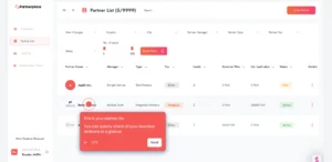 Partnerplace - Partnership Management Software Dashboard UI