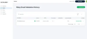 Scrubby Email validator