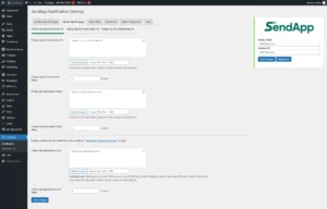 SendApp Follow up on order feature wordpresss plugin interface