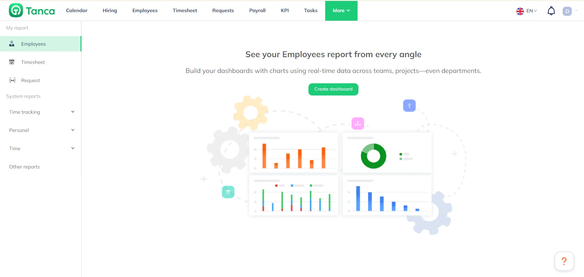 Tanca Create Employee Report HRM Software